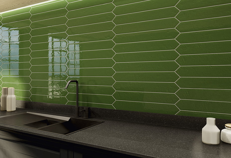 ARROW ARGILE VERDE 7,4x48 · 3''x19''