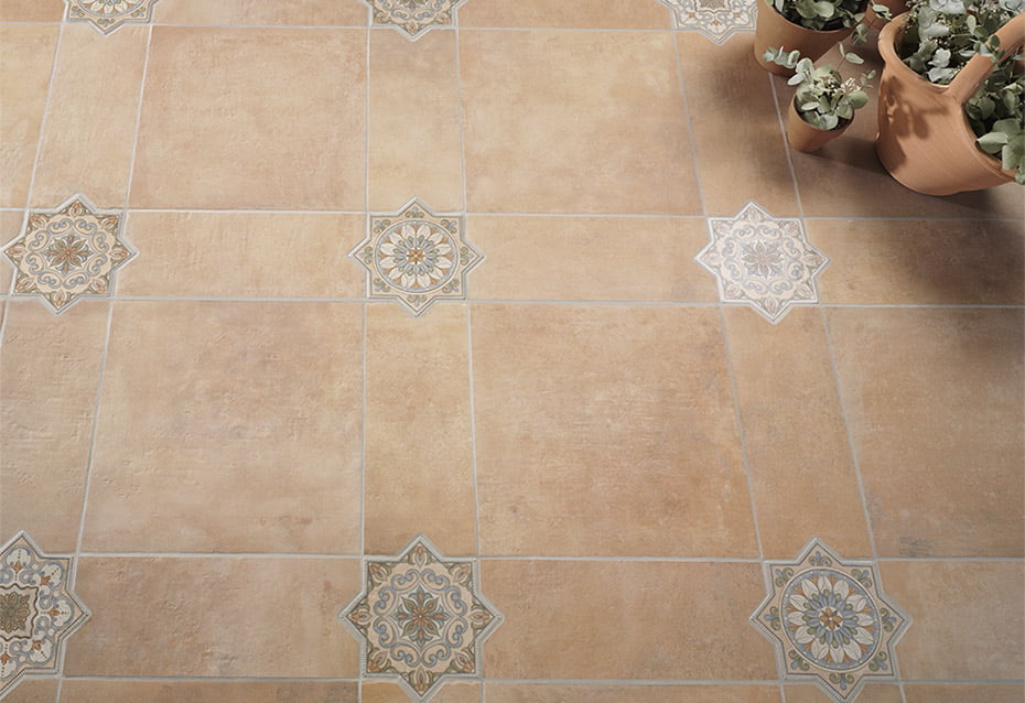 ARGILE VERONA 45x45 · 17,7''x17,7'' · LOSANGA ARGILE VERONA 18x45 · 7''x17,7'' · ESTRELLA VENICE A, B Y C 18x18 · 7''x7''