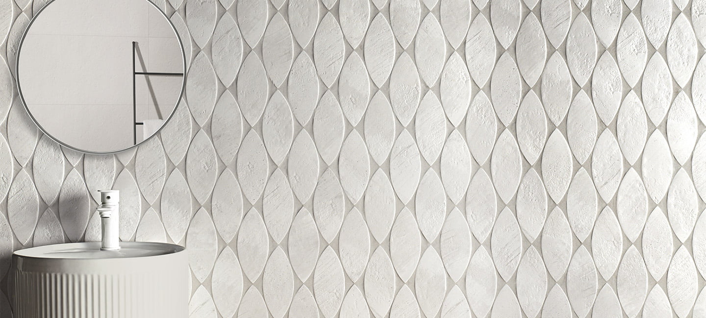 COLONIAL PETAL SNOW 20x8 · 8''x3''