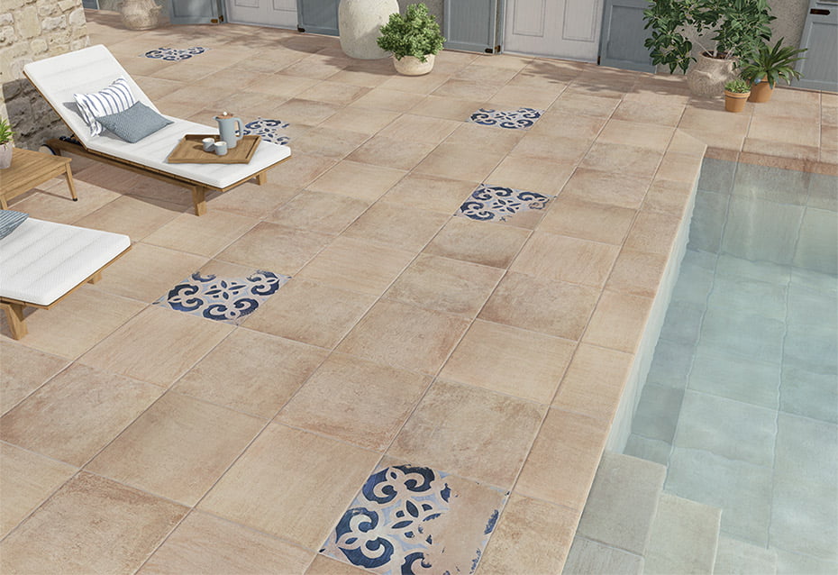 COTTAGE BOURTON 60x60 · 23,6''x23,6'' · COTTAGE DUNE 60x60 · 23,6''x23,6'' · PELDAÑO CURVO COTTAGE DUNE ANTISLIP 60x33/4 · 23,6''x13/1,5''