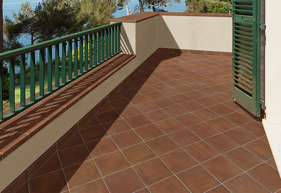 COTTO NATURE SICILIA ANTISLIP 30x30 · VIERTEAGUAS COTTO NATURE SICILIA ANTISLIP 15x30/4 · ZÓCALO COTTO NATURE SICILIA 9x30