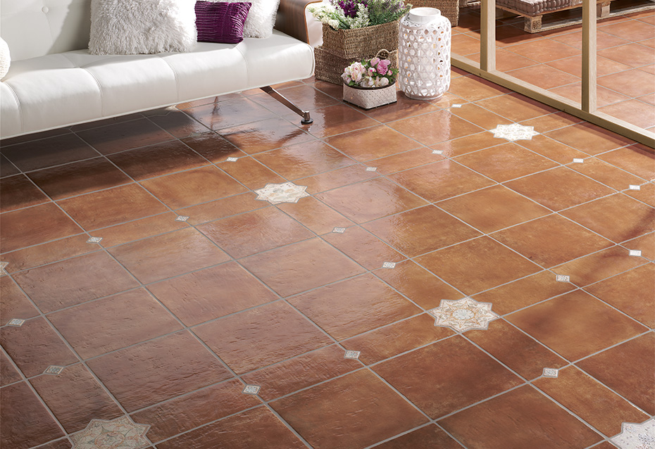 COTTO NATURE SICILIA OLIO 36x36 · LOSANGA COTTO NATURE SICILIA OLIO 18x36 · ESTRELLA VERSILIA A, B, C y D 18x18 · TACO VERSILIA 4,2x4,2