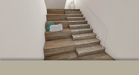 VERSA · TILES MARQUETRY SPIKE-ESCALERAS-Ceramica-Natucer