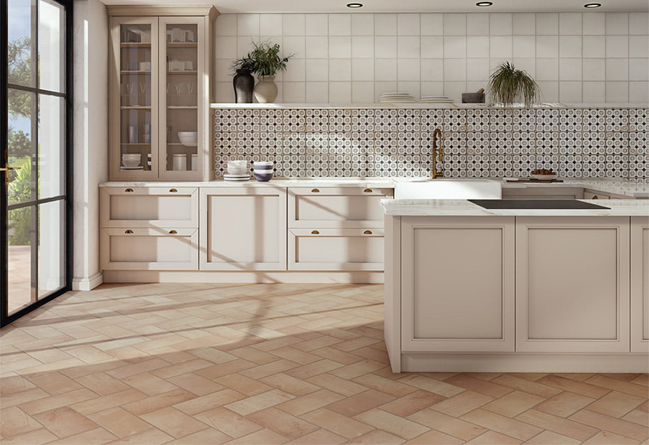 FUEGO BLANCO 22,5x22,5 · 8,8''x8,8'' · TESSELAR 22,5x22,5 · 8,8''x8,8'' · FUEGO NATURAL 15x30 · 6''x11,8''