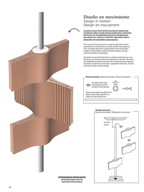 DESPIECE LOUVER CREST