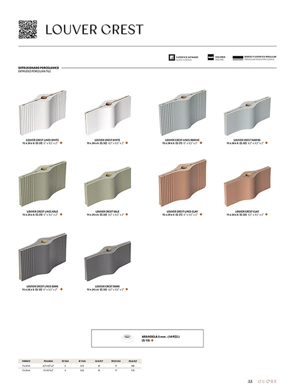 DESPIECE LOUVER CREST