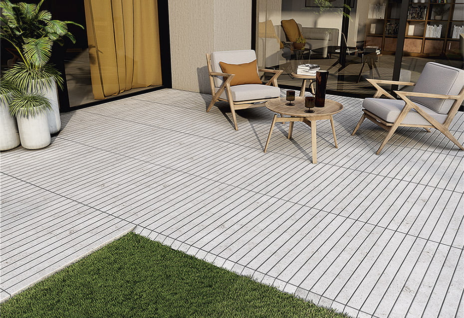 NATUR-TECH PIEDRAS DEL BRUC BLANCO 20x90/2,6 · 8''x35,4''/1''