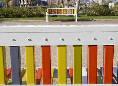 Imagenes Cerámica en el mobiliario urbano de Castellón