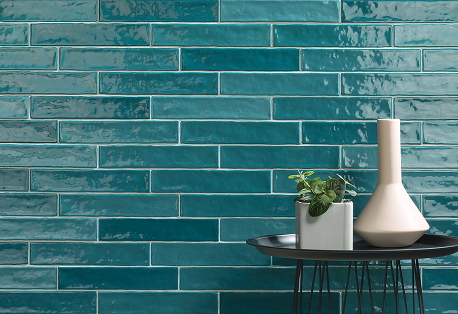 PIASTRELLA MIX TURCHESE 5x25