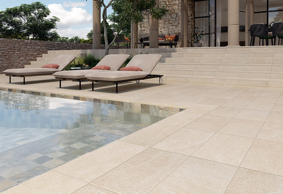 PIRINEOS BLANCO ANTISLIP 33x66,5 · 13''x26,5'' · PELDAÑO ANGULAR PIRINEOS BLANCO ANTISLIP 66,5x32/3 · 26,5''x12,5''/1'' · PIRINEOS MIX ANTISLIP 15x15 · 6''x6'' · PELDAÑO ANGULAR PIRINEOS MIX ANTISLIP 66,5x32/3 · 26,5''x12,5''/1''