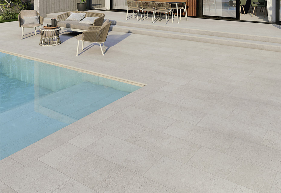 POSETS BLANCO 60x120 · 24'' x 48'' · POSETS BLANCO ANTISLIP 36x72 · 14''x28'' · PELDAÑO ANGULAR POSETS BLANCO ANTISLIP 120x32/3 · 48''x12,5''/1'' · BORDE PISCINA POSETS BLANCO ANTISLIP 28x66,5/4 · 10''x26,5''/1,5'' · FRONTAL POSETS BLANCO 15x120 · 6''x48''<br> 