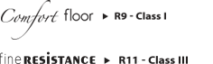 ComfortFloor R9 Class I - Fine Resistance R11 Class III
