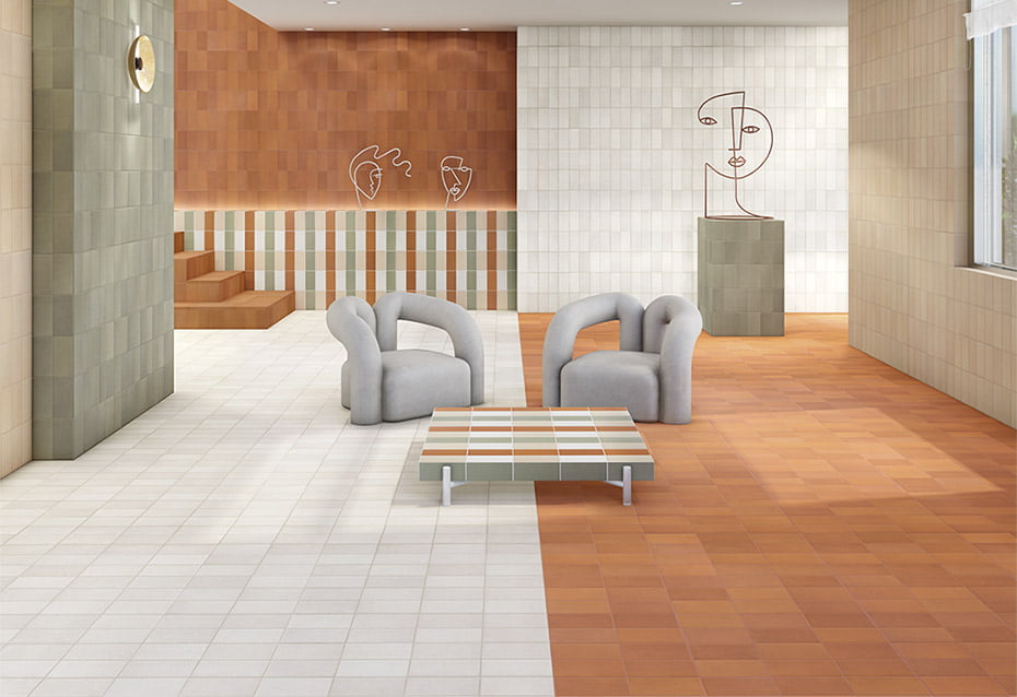 UNIKA TOPO 11x22,5 · 4,3''x8,8'' · UNIKA BARRO 11x22,5 · 4,3''x8,8'' · UNIKA ARTICO 11x22,5 · 4,3''x8,8'' · UNIKA SAGE 11x22,5 · 4,3''x8,8'' · PELDAÑO RECTO UNIKA BARRO 45x32/3 · 17,7''x12,5''/1''