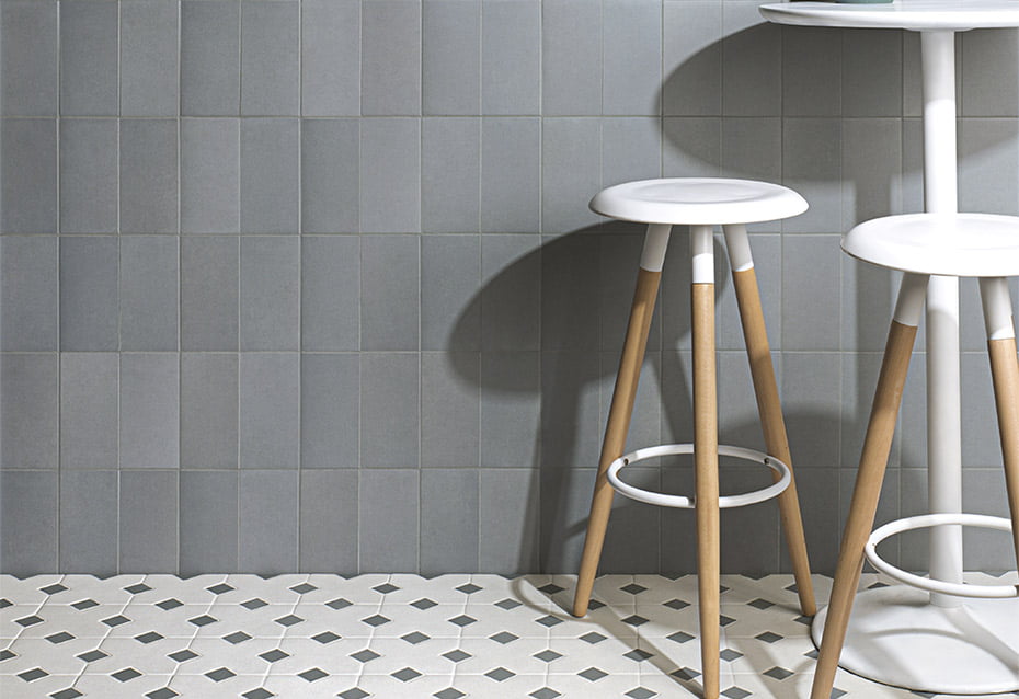 UNIKA DENIM 11x22,5 · 4,3''x8,8'' · CROSS UNIKA ARTICO 15,5x15,5 · 1,5''x1,5'' · TACO UNIKA DENIM 4x4 · 6''x6''