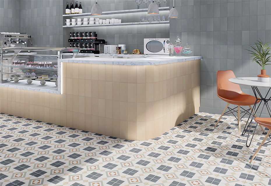 UNIKA DENIM 11x22,5 · 4,3''x8,8'' · UNIKA TOPO 11x22,5 · 4,3''x8,8'' · UNIKA REVIVAL 22,5x22,5 · 8,8''x8,8''