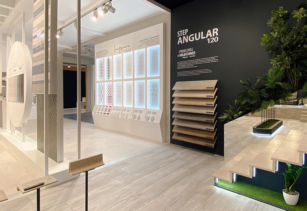 Zona Peldaños 120 en el stand de Cevisama 2020