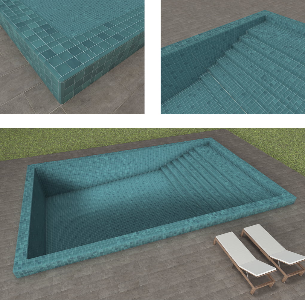 Tucson Iron Antislip · Pool Porc. Emerald