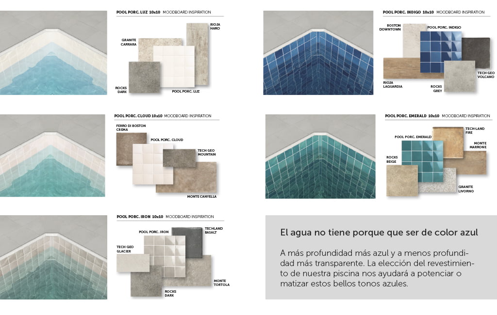 Que color tendrá el agua de mi piscina